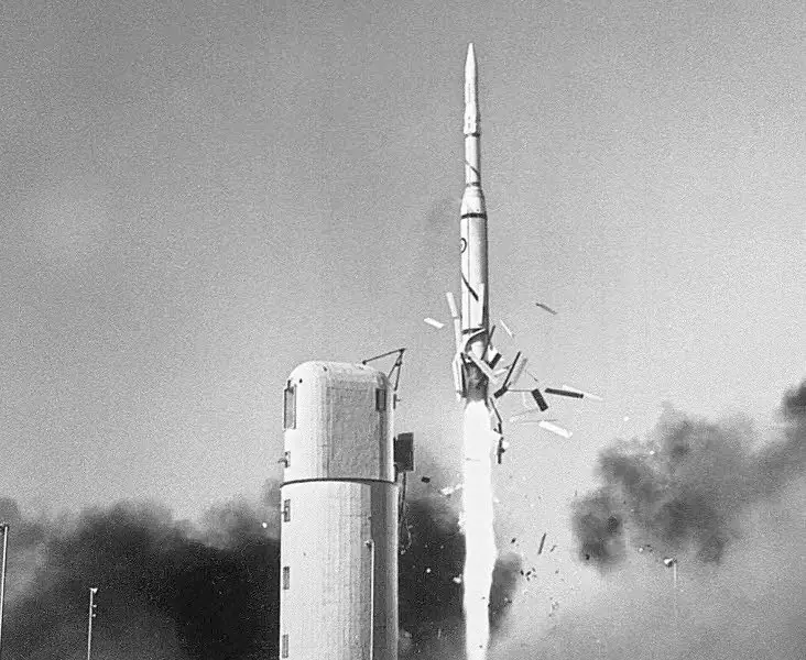 Lancement de la fusée Diamant A en 1965