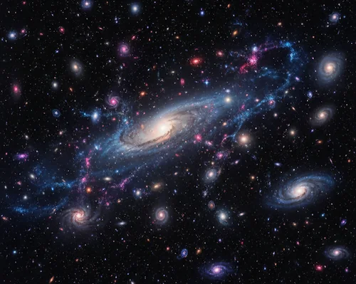 Image de l'amas de Persée par Euclid