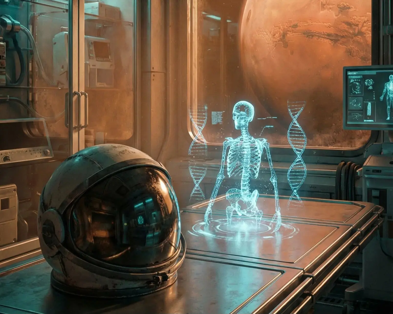 Astronaute face aux défis médicaux