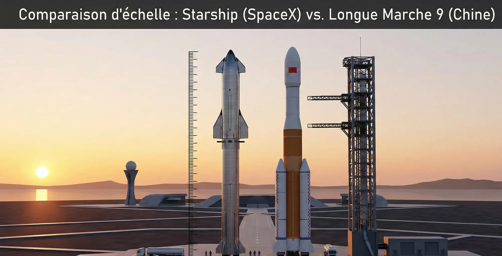 Comparaison Starship et Longue Marche 9